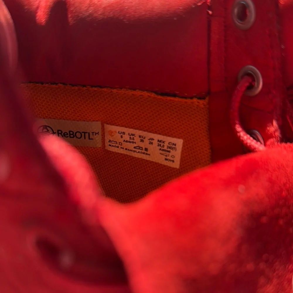 Timberland 6in waterproof Bold Red Boots men’s size 6 - Picture 6 of 7